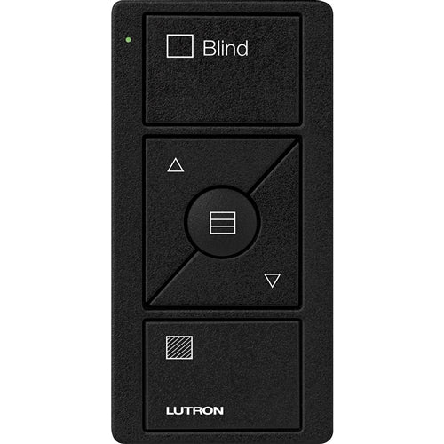 Lutron PJ2-3BRL-TMN-S09 Pico Wireless Control with indicator LED, 434 Mhz, 3-Button with Raise/Lower and Sheer Blind Text Engraving in Black, Satin Color