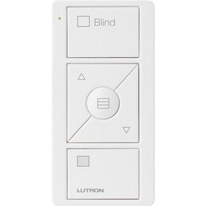Lutron PJ2-3BRL-TSW-S09 Pico Wireless Control with indicator LED, 434 Mhz, 3-Button with Raise/Lower and Sheer Blind Text Engraving in White, Satin Color