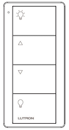 Lutron PJ2-4B-GIV-L01 Pico Wireless Control with indicator LED, RF signal, 4-Button Zone Control with Light Icon Engraving in Ivory
