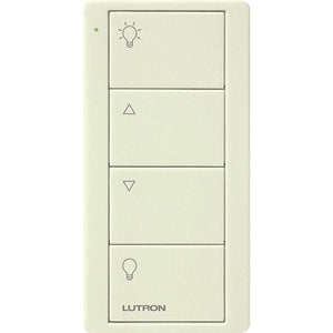 Lutron PJ2-4B-TBI-L01 Pico Wireless Control with indicator LED, RF signal, 4-Button Zone Control with Light Icon Engraving in Biscuit, Satin Color