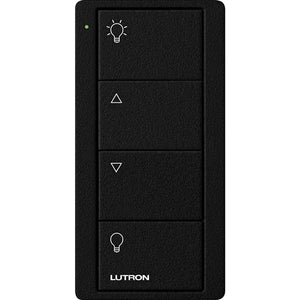 Lutron PJ2-4B-TMN-L01 Pico Wireless Control with indicator LED, RF signal, 4-Button Zone Control with Light Icon Engraving in Black, Satin Color