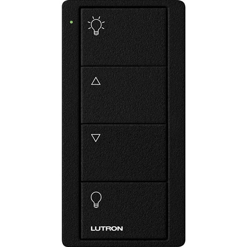 Lutron PJ2-4B-TMN-L01 Pico Wireless Control with indicator LED, RF signal, 4-Button Zone Control with Light Icon Engraving in Black, Satin Color