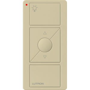 Lutron PJN-3BRL-GIV-L01 Pico Wireless Control with indicator LED and Nightlight, 434 Mhz, 3-Button with Raise/Lower and Light Icon Engraving in Ivory