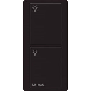 Lutron PX-2B-GBL-I01 Pico Wired Control, 2-Button with Icon Engraving in Black