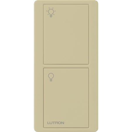 Lutron PX-2B-GIV-I01 Pico Wired Control, 2-Button with Icon Engraving in Ivory