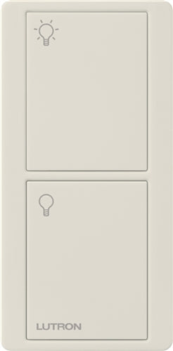 Lutron PX-2B-GLA-I01 Pico Wired Control, 2-Button with Icon Engraving in Light Almond