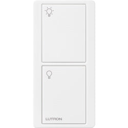 Lutron PX-2B-GWH-I01 Pico Wired Control, 2-Button with Icon Engraving in White