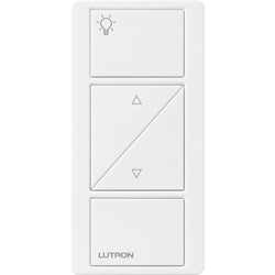 Lutron PX-2BRL-GWG-I01 Pico Wired Control, 2-Button with Raise/Lower and Icon Engraving in White and Gray