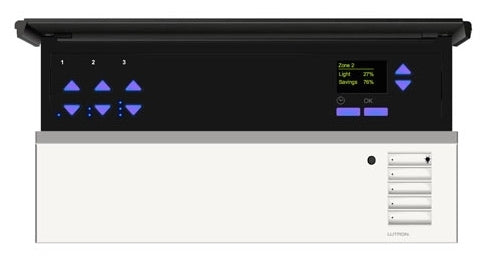 Lutron QSGFP-WH Grafik Eye QS Faceplate Kit, 0 Shade Zones, in White