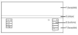 Lutron QSGS-SW Grafik Eye QS Custom Stripe Kit for Faceplate, in Snow