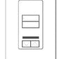 Lutron QSWS2-2BRLIRI-WH seeTouch QS Wallstation 2-Button Wallstation with Infrared Receiver and Raise/Lower for Grafik Eye QS System, Insert Style in White Unengraved