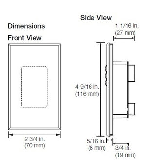 Lutron QSWS2-5BI-LA seeTouch QS Wallstation 5-Button Wallstation for Grafik Eye QS System, Insert Style in Light Almond Unengraved