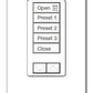 Lutron QSWS2-5BRLI-WH seeTouch QS Wallstation 5-Button Wallstation with Raise/Lower for Grafik Eye QS System, Insert Style in White Unengraved