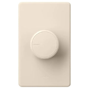 Lutron RCL-153PNL-LA Dalia LED+ 600W Incandescent 150W CFL or LED Single-Pole/3-Way Rotary Light Dimmer in Light Almond