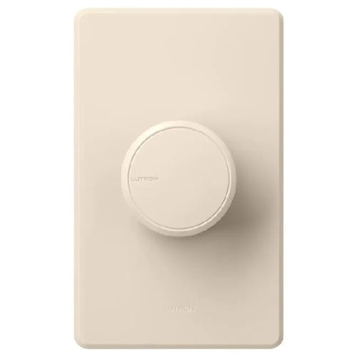 Lutron RCL-153PNL-LA Dalia LED+ 600W Incandescent 150W CFL or LED Single-Pole/3-Way Rotary Light Dimmer in Light Almond
