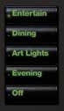 Lutron RKS-W4BS-WH-E HomeWorks QS Wired seeTouch Signature 4-Button Engraveable Replacement Button Kit, Black Buttons and Backlit Text