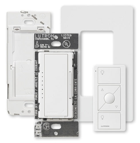 Lutron RR-1ZONE-CL-WH RadioRA2 1 Zone Wall Dimmer Package, in White