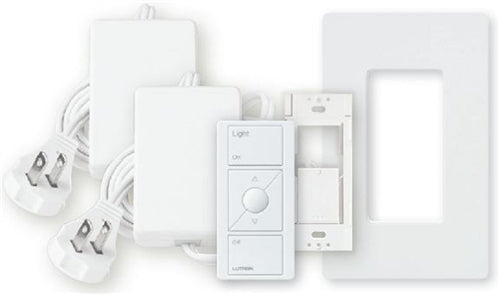 Lutron RR-2ZONE-L-WH RadioRA2 2 Zone Dimming Module Package, in White
