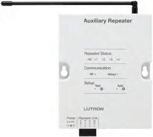 Lutron RR-AUX-REP-WH RadioRA2 120V Auxiliary Repeater in White