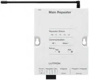 Lutron RR-MAIN-REP-WH RadioRA2 120V Main Repeater in White