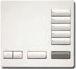 Lutron RR-T5RL-SW RadioRA 2 SeeTouch Tabletop Keypad 5-button with Raise/Lower, All On and All off in Snow