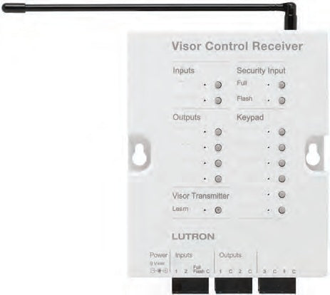 Lutron RR-VCRX-WH RadioRA2 120V Visor Control Receiver in White