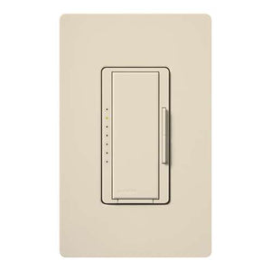 Lutron RRD-6ND-LA RadioRA2 600W Incandescent / Halogen / 600 VA Magnetic Neutral Wire Dimmer, in Light Almond