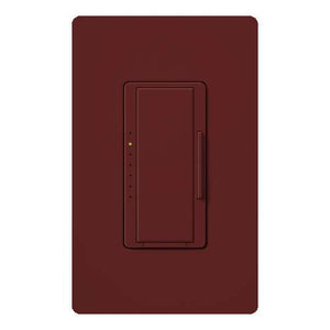Lutron RRD-6ND-MR RadioRA2 600W Incandescent / Halogen / 600 VA Magnetic Neutral Wire Dimmer, in Merlot