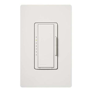 Lutron RRD-6ND-SW RadioRA2 600W Incandescent / Halogen / 600 VA Magnetic Neutral Wire Dimmer, in Snow 