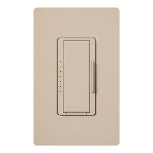 Lutron RRD-6ND-TP RadioRA2 600W Incandescent / Halogen / 600 VA Magnetic Neutral Wire Dimmer, in Taupe