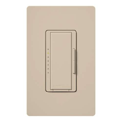 Lutron RRD-6ND-TP RadioRA2 600W Incandescent / Halogen / 600 VA Magnetic Neutral Wire Dimmer, in Taupe