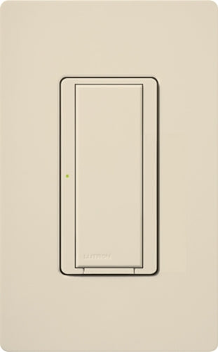 Lutron RRD-8ANS-LA RadioRA 2 120V / 8A Electronic Switch with Neutral Wire in Light Almond