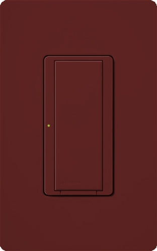 Lutron RRD-8ANS-MR RadioRA 2 120V / 8A Electronic Switch with Neutral Wire in Merlot