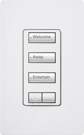 Lutron RRD-H3BSRL-LS RadioRA 2 Hybrid Keypad 3-Button with Raise/Lower Keypad and 450W Two-wire or Neutral Wire Dimmer in Limestone