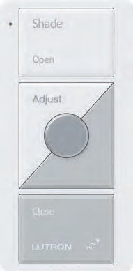 Lutron RRD-P3BRL-S-BL RadioRA 2 Pico Wireless Control, 3-Button Shade Control with Raise/Lower in Black
