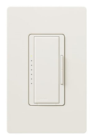 Lutron RRD-PRO-BI 250 W (CFL/LED) or 500 W/VA Incandescent/Halogen/ELV or 400 VA MLV Phase Selectable, Neutral Optional dimmer, Biscuit