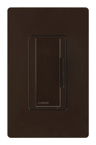 Lutron RRD-PRO-BR 250 W (CFL/LED) or 500 W/VA Incandescent/Halogen/ELV or 400 VA MLV Phase Selectable, Neutral Optional dimmer, Brown