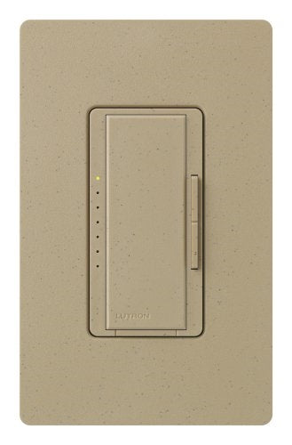 Lutron RRD-PRO-MS 250 W (CFL/LED) or 500 W/VA Incandescent/Halogen/ELV or 400 VA MLV Phase Selectable, Neutral Optional dimmer, Mocha Stone