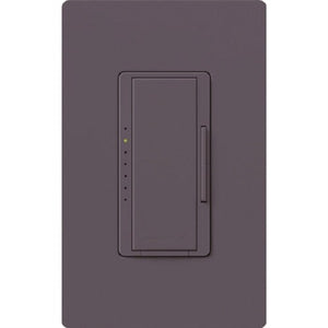 Lutron RRD-PRO-PL 250 W (CFL/LED) or 500 W/VA Incandescent/Halogen/ELV or 400 VA MLV Phase Selectable, Neutral Optional dimmer, Plum