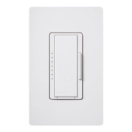 Lutron RRD-PRO-WH 250 W (CFL/LED) or 500 W/VA Incandescent/Halogen/ELV or 400 VA MLV Phase Selectable, Neutral Optional dimmer, White