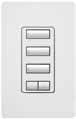 Lutron RRD-W3BSRL-IV RadioRA 2 Wall Mount 3-Button with Raise/Lower Keypad and 450W Two-wire or Neutral Wire Dimmer in Ivory