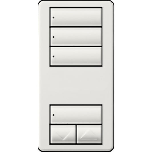 Lutron RRD-W3S-ST RadioRA 2 Wall Mount 3-Button with Raise/Lower Keypad in Stone