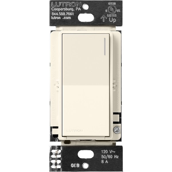Lutron RRST-8ANS-BI RadioRA 3 Sunnata 8 A Light, 1/4 HP 5.8 A Motor RF Switch in Biscuit