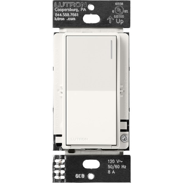Lutron RRST-8ANS-BW RadioRA 3 Sunnata 8 A Light, 1/4 HP 5.8 A Motor RF Switch in Brilliant White