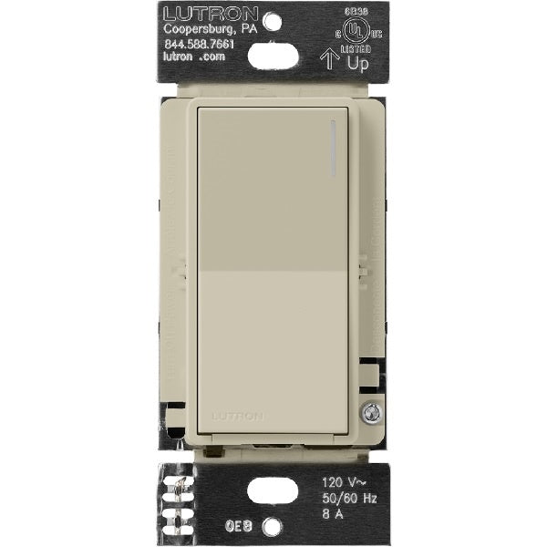 Lutron RRST-8ANS-CY RadioRA 3 Sunnata 8 A Light, 1/4 HP 5.8 A Motor RF Switch in Clay