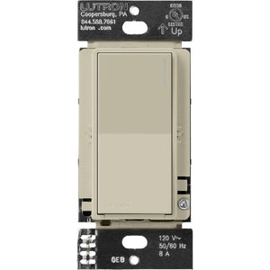Lutron RRST-8ANS-CY RadioRA 3 Sunnata 8 A Light, 1/4 HP 5.8 A Motor RF Switch in Clay