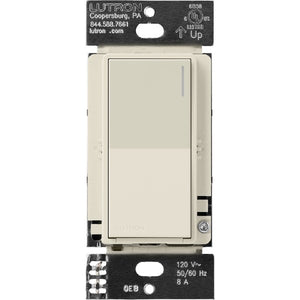 Lutron RRST-8ANS-PM RadioRA 3 Sunnata 8 A Light, 1/4 HP 5.8 A Motor RF Switch in Pumice