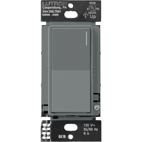 Lutron RRST-8ANS-SL RadioRA 3 Sunnata 8 A Light, 1/4 HP 5.8 A Motor RF Switch in Slate