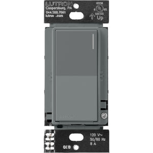 Lutron RRST-8ANS-SL RadioRA 3 Sunnata 8 A Light, 1/4 HP 5.8 A Motor RF Switch in Slate