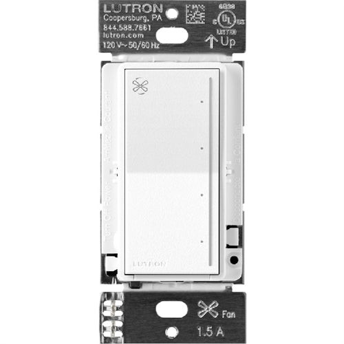 Lutron RRST-ANF-SW RadioRA 3 Sunnata Fan Control 1.5A Max, Snow